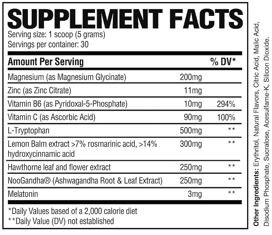 RAW SLEEP COMPLETE FORMULA - 30 SERVICIOS