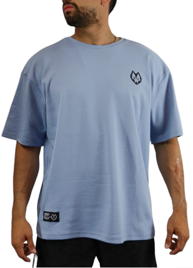 AZUL REY LETRAS NEGRAS - OVERSIZE