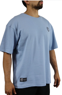 AZUL REY LETRAS NEGRAS - OVERSIZE