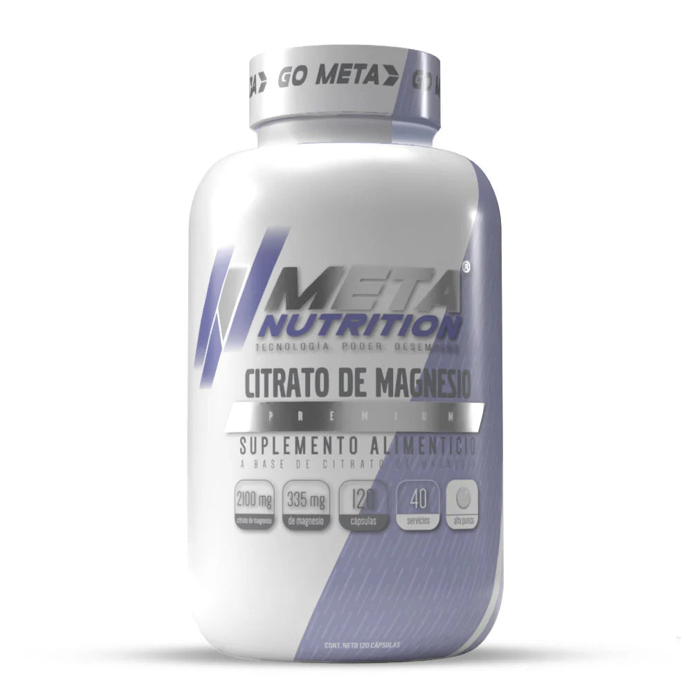 CITRATO DE MAGNESIO PREMIUM META NUTRITION 120 CAPS