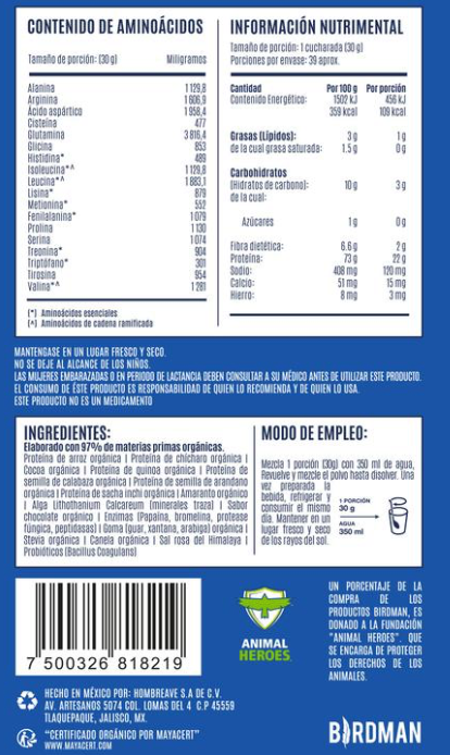Falcon Protein - Proteína Vegetal Orgánica 39 porciones