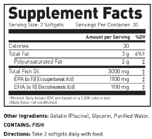 Omega 3 - 60 Softgels