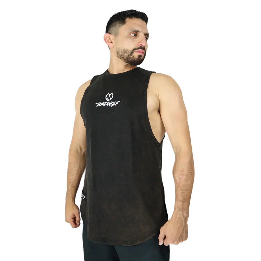 STRINGER BADWOLF NEGRA DESLAVADO