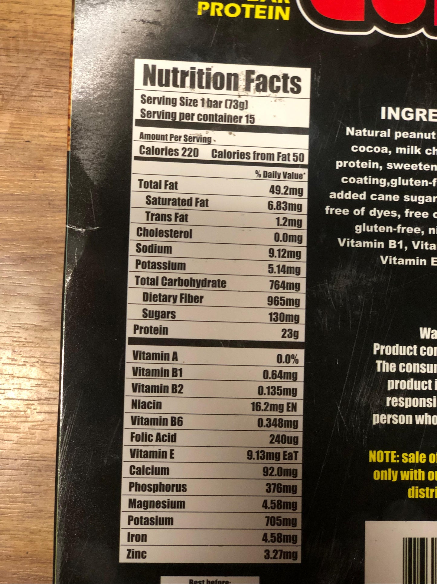 Power God Bar 23g protein - INDIVIDUAL