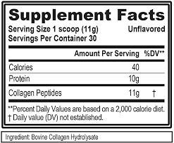 Colageno Peptidos - 30 servicios SIN SABOR