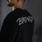 BADWOLF OVERSIZED NEGRA LETRA GRIS