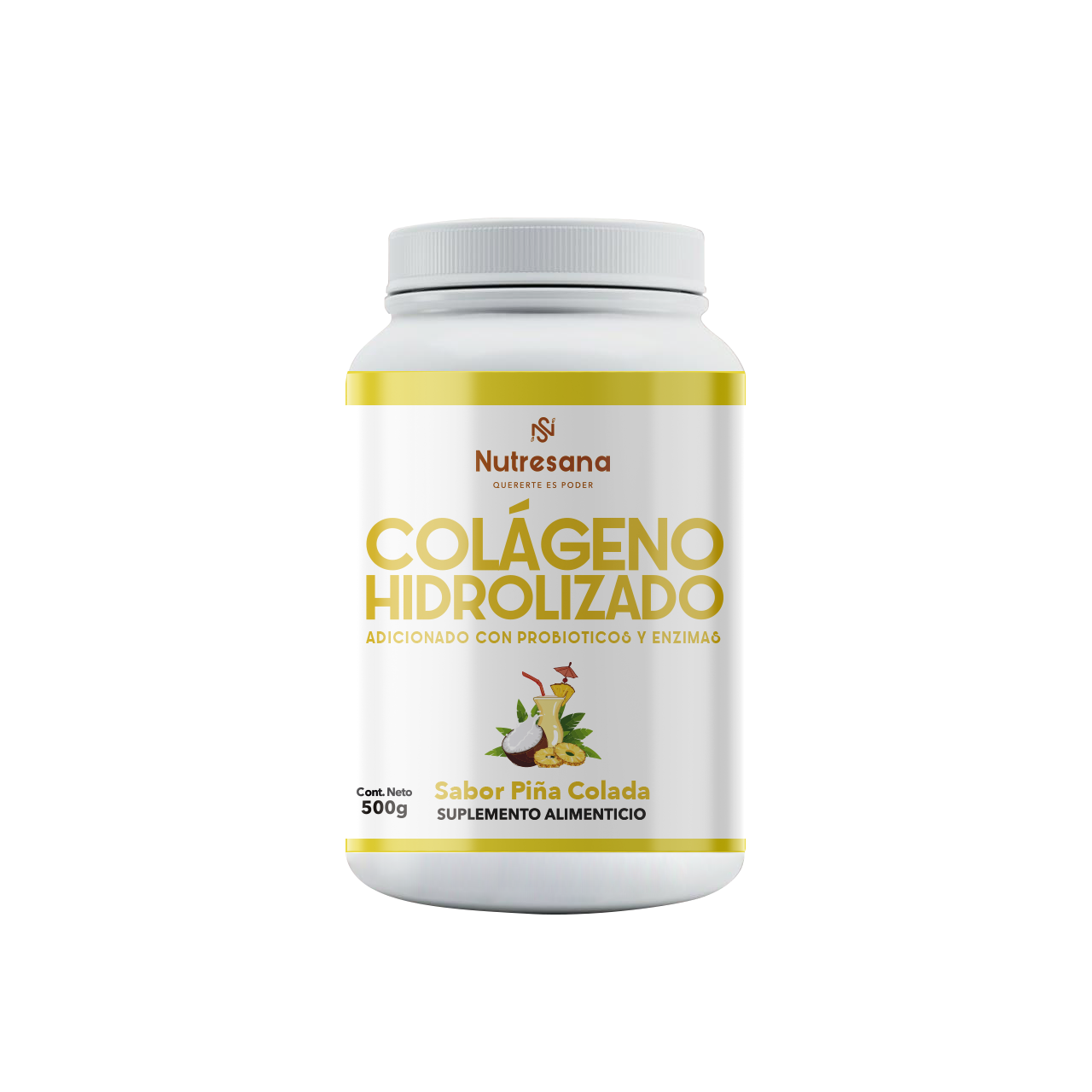 Colageno Hidrolizado + PROBIOTICOS Y ENZIMAS - 500 grs
