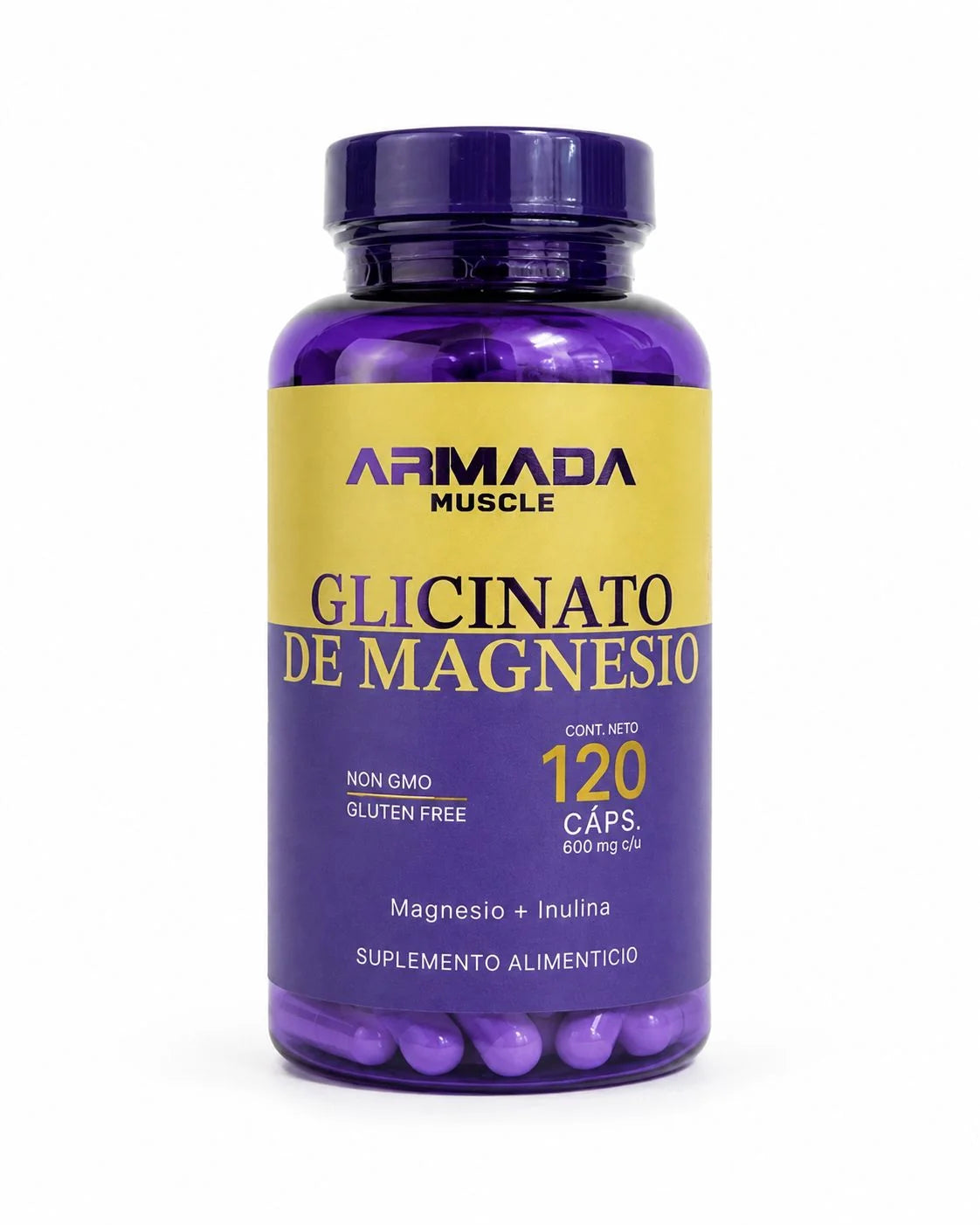 GLICINATO DE MAGNESIO ARMADA MUSCLE 120 CAPS