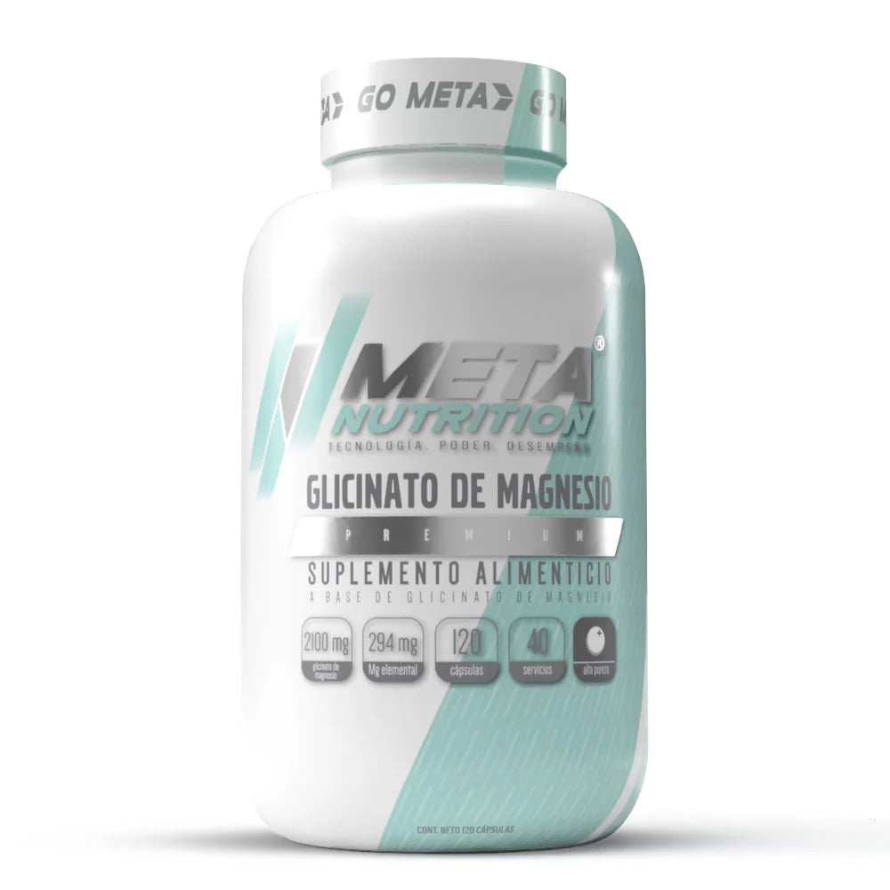 GLICINATO DE MAGNESIO PREMIUM META NUTRITION 120 CAPS