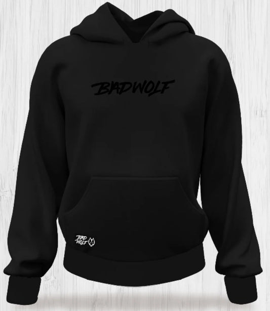 HOODIE BLACK ON BLACK BADWOLF