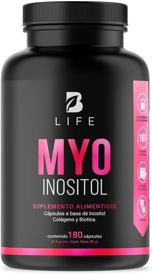 MYO INOSITOL PURO 180 CAPS 500 MG B LIFE