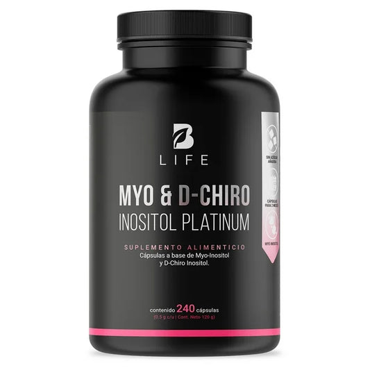 MYO Y D-CHIRO INOSITOL PLATINUM 240 CAPSULAS 500 MG B LIFE