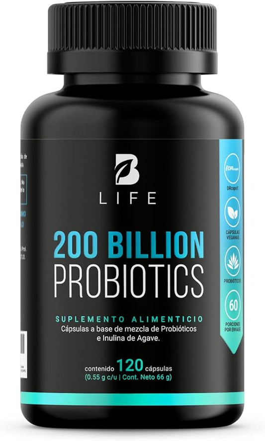 PROBIOTICS 200 BILLION 120 CAPS 550 MG B LIFE