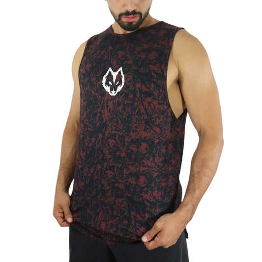 TANK TOP CAMMO RED BADWOLF