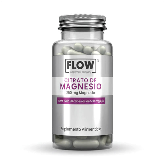 Citrato de magnesio - 90 cápsulas / 500 mg.