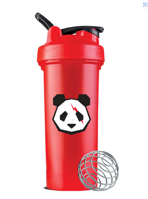 SHAKER PANDA HEAD 20 OZ RED