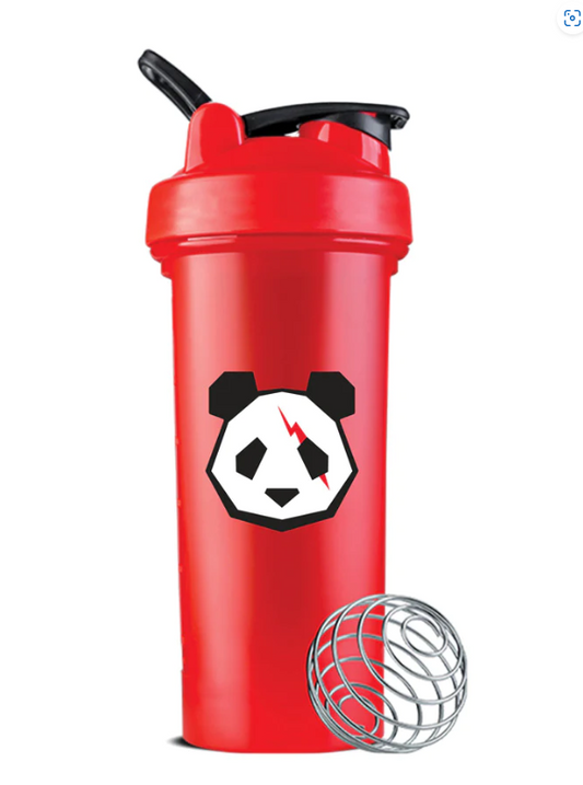 SHAKER PANDA HEAD 20 OZ RED