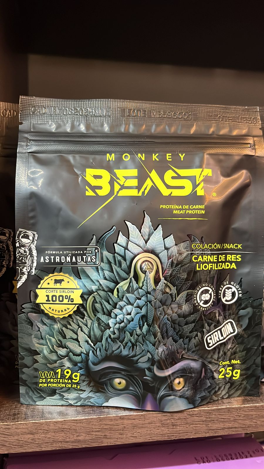 Proteina de Carne de res Liofilizada Monkey Beast - 25 gramos